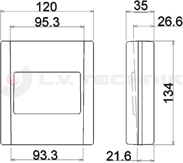 Weldable pocket for pillar 35mm