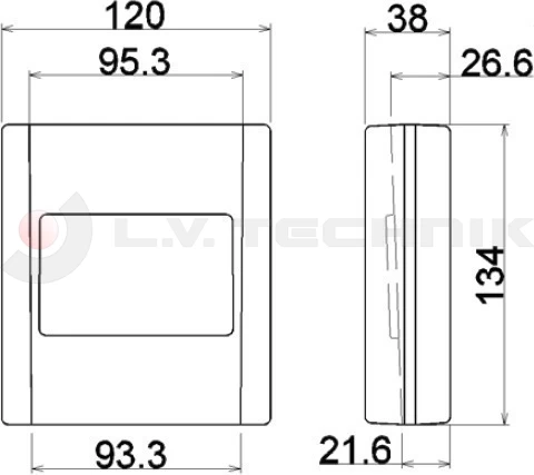 Weldable pocket for pillar 38mm