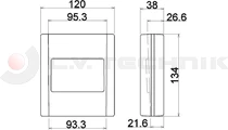 Weldable pocket for pillar 38mm