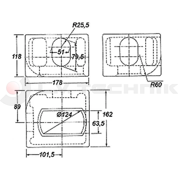 Corner container