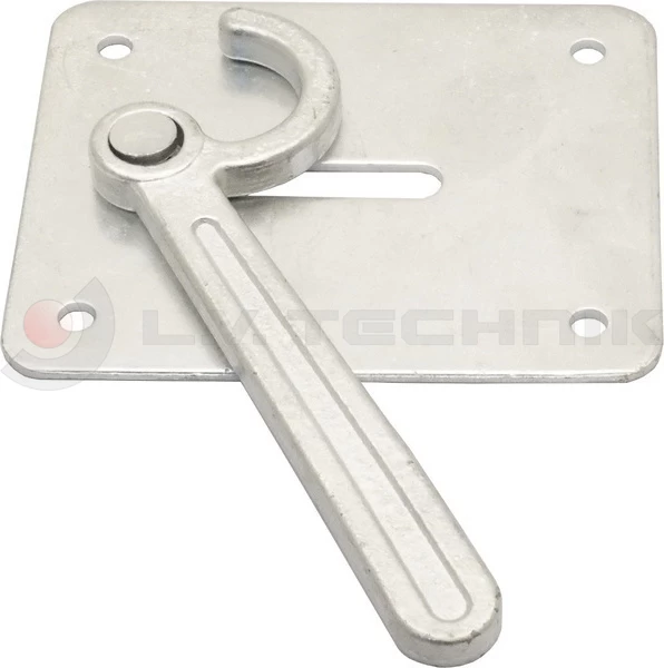 Handle with plate and 100x120mm base sheet left