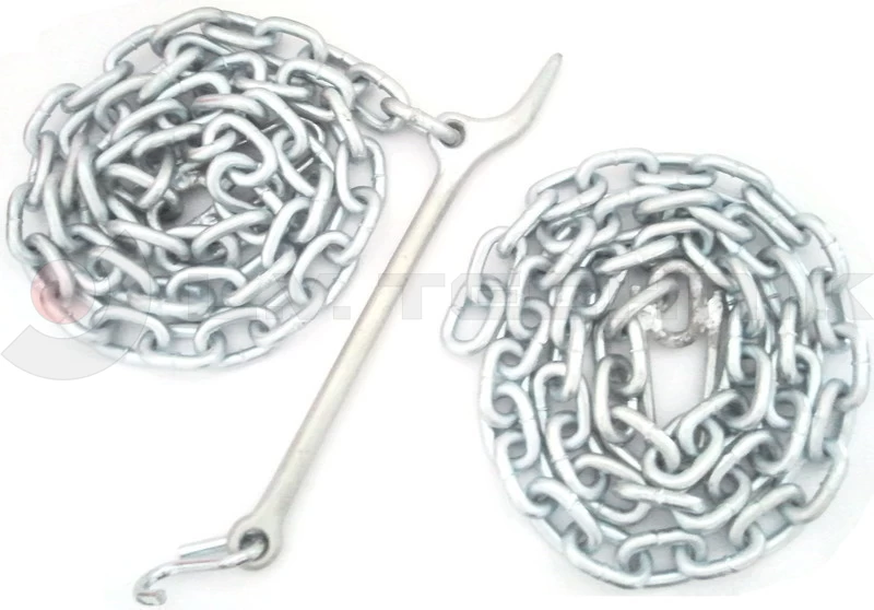 Galvanized hook with chain