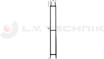 Alu 200 mm közb. csav 2480mm