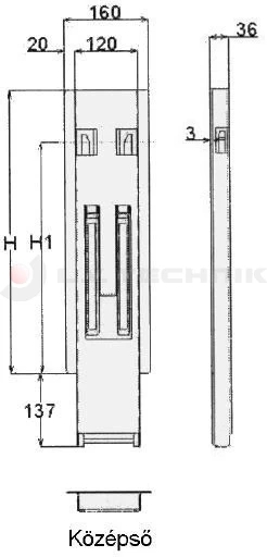 Pillar 400 25mm middle