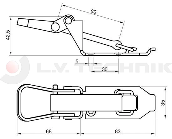 Shovel holder 28-40mm 