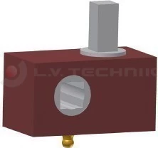 Curtain tensioner 12x12 squared left
