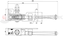 Curtain tensioner cutted left