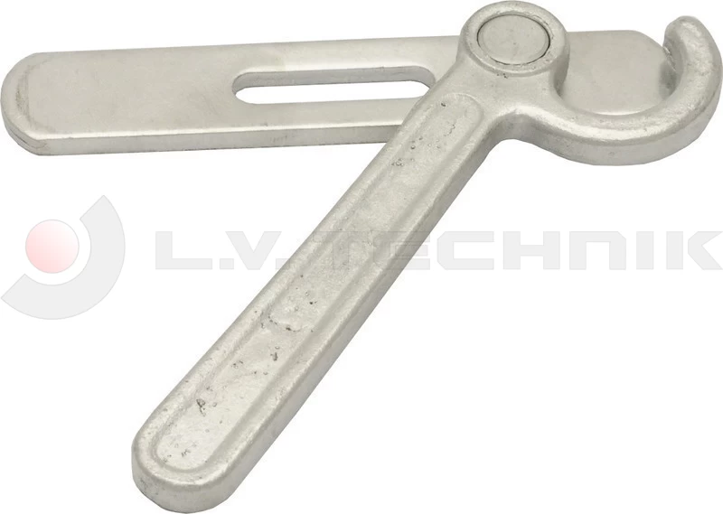 Handle with plate and 25x137mm base sheet left