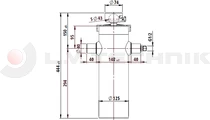 Hydralic cylinder 1432/5stage/6-12t