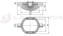 Cylinder cradle LO6 40