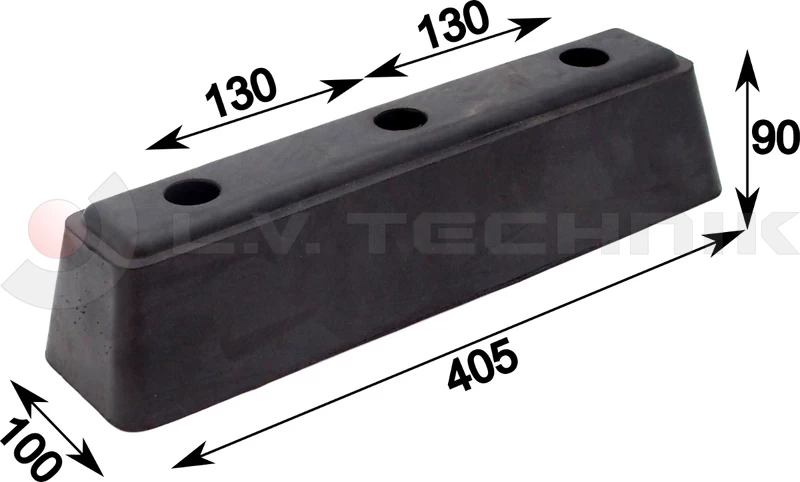 Ütközőgumi 405x100x90