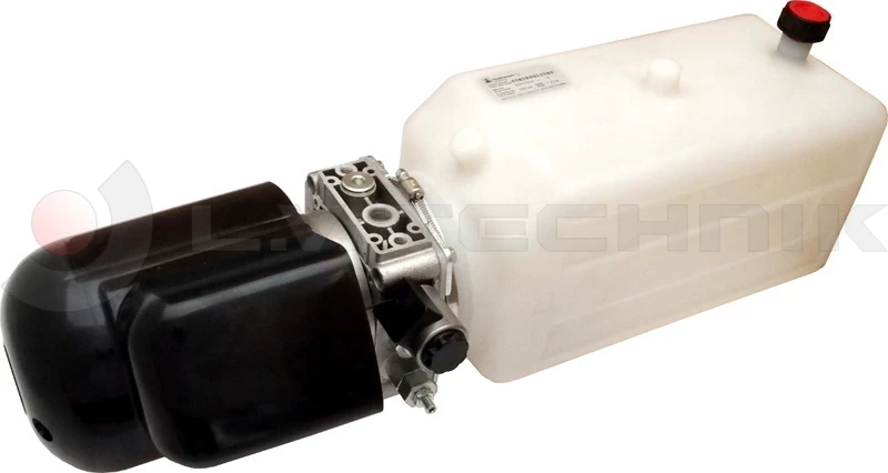 Power pack for tipper 12V/1600W 8l plastic tank