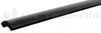 Lateral plastic cover profile