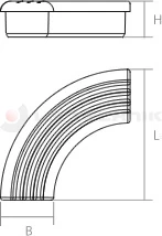 Lateral cover profile plastic cap