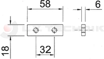 Plate for pillar pocket/curved hinge