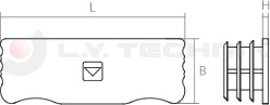 Lateral protection aluminium plastic cap