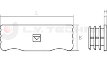 Lateral protection aluminium plastic cap