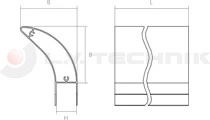 Lateral protection aluminium cover profile [10 x 1000mm]