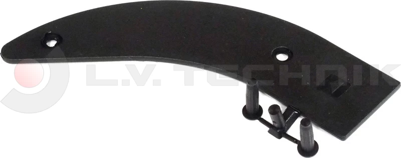 Lateral aluminium cover profile plastic cap