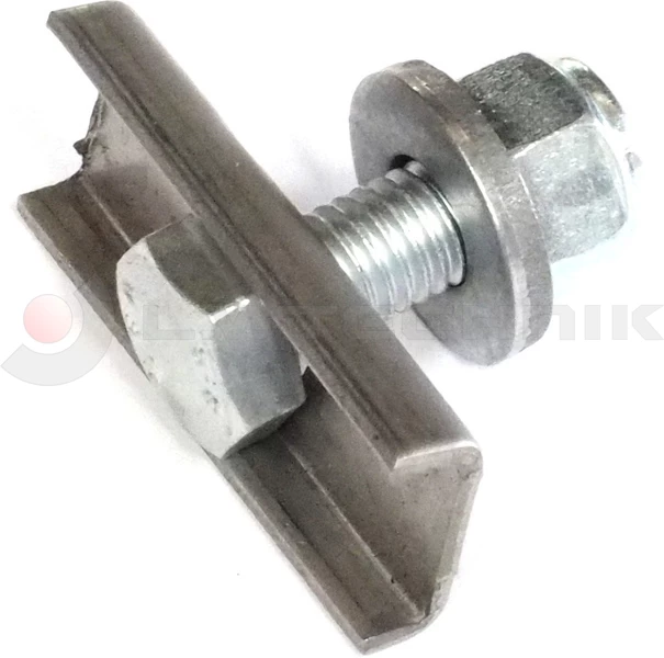 Fixing kit for lateral aluminium bar