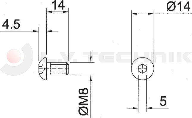 Screw for pillar pocket