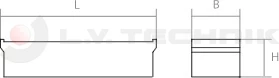 Lateral protection holder plastic inlay