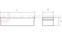 Lateral protection holder plastic inlay