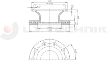 Féktárcsa SAF 0300 Sauer