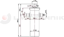 Hydraulic kit 12V/1600W/1432mm steel