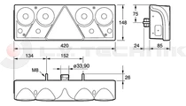 Rear lamp EUROPOINT2 left