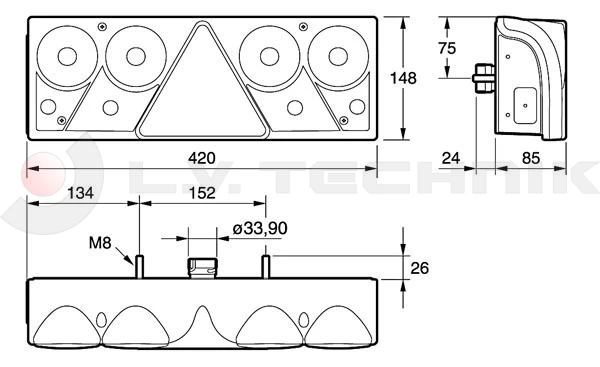 Rear lamp EUROPOINT2 right