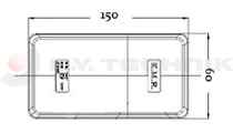 Tail lamp 12/24V 3 functions