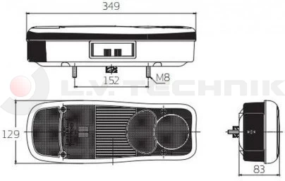 Rear lamp left