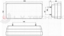 Rear lamp Iveco left