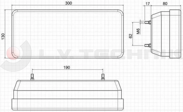 Rear lamp Iveco right