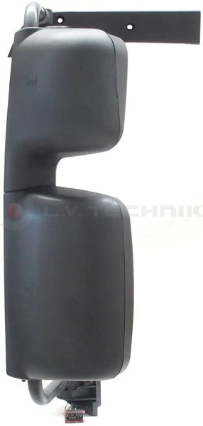 Renault mirror black+motor+heater left