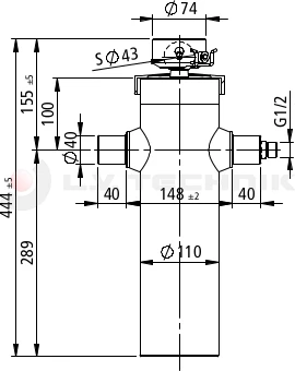 Hydralic cylinder 850/3stage/5-14t