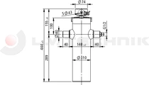 Hydralic cylinder 850/3stage/5-14t kit