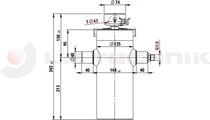 Hydralic cylinder 816/4stage/8-15t