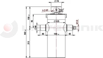 Hydralic cylinder 816/4stage/8-15t kit