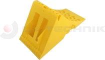 Homologated Yellow Plastic Chock 470x201x225 with metal insertion