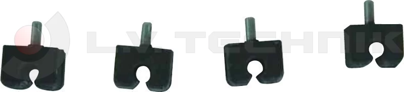 Fairing brackets kit (black) 4 pcs Volvo