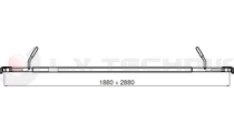 Parting wall lock steel 1960-2910