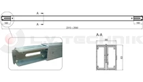 Aluminium decking beam 2310-2590