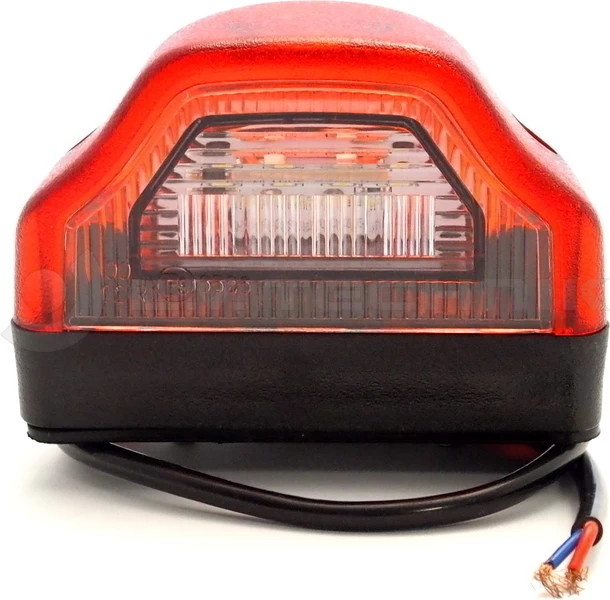 Number plate light LED red