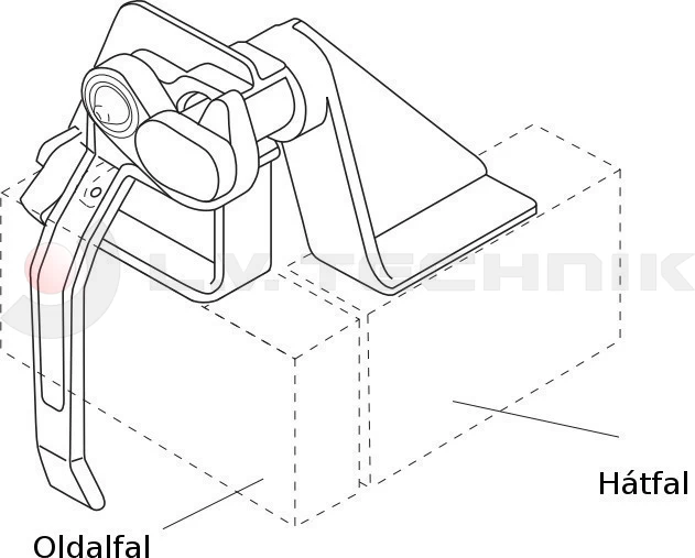 Tipper lock H-114 ST clamp right