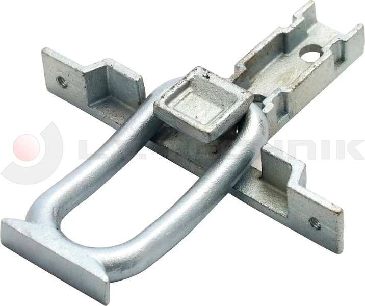 Rögzítő fül alapkeretbe öntött házban