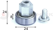 Roller 24mm EDSCHA 3367