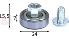 Roller 24mm EDSCHA 6741