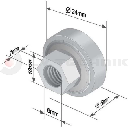 Görgő 24mm EDSCHA 6741